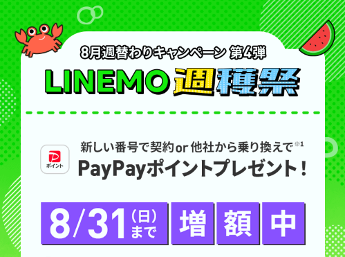 LINEMO週穫祭公式サイト