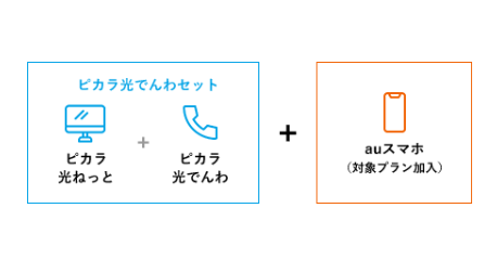 ピカラ光公式HPのセット割の画像