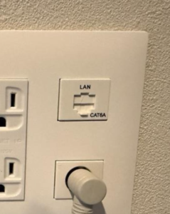 LAN配線方式のコンセント拡大図