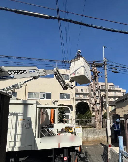 NURO光の開通工事の様子